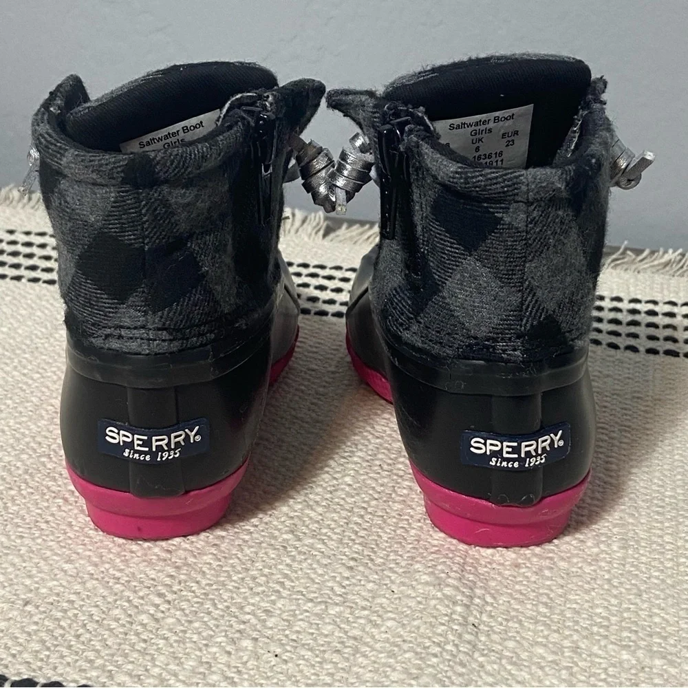 SPERRY TOP SLIDER / Saltwater Duck Boots Size 7